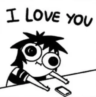 😍 I LOVE YOU amor, fofo, meme, eu te amo, personagem, desenho animado whatsapp sticker