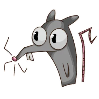 🫥 topo, cartone animato, animale, roditore telegram sticker