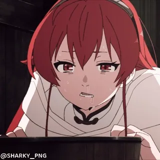 🤢 Eris Boreas Greyrat Mushoku Tensei @SHARKY_PNG telegram sticker