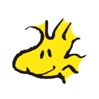 🐧 Woodstock Peanuts 漫画, 鳥, 黄色, ピーナッツ, ウッドストック telegram sticker