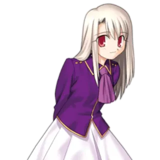 😊 Illyasviel von Einzbern Fate/stay night Аниме, Fate Stay Night, Иллиясфиль фон Айнцберн, Персонаж, Милый telegram sticker