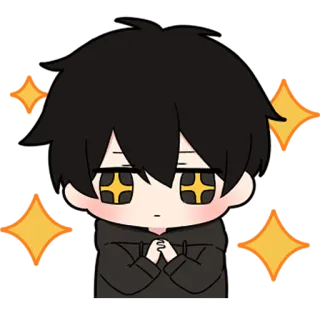 ❤️ anime, sparkle, cute, chibi, manga, art telegram sticker