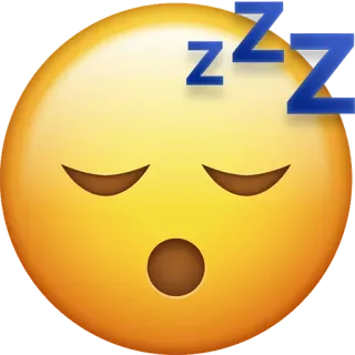 😴 emoji, sleep, sleeping, zzz, tired, face, expression whatsapp sticker