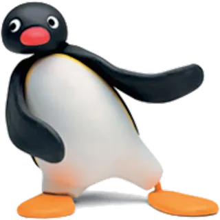 😎 Pingu pingüino, dibujos animados, animación con plastilina, Pingu whatsapp sticker