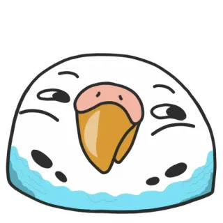 😚 птица, волнистый попугайчик, милый, домашнее животное, животное telegram sticker