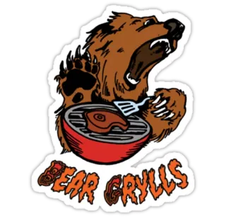 Bear Grylls telegram stickers
