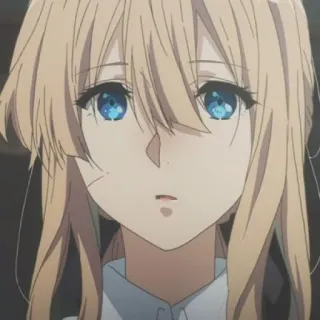 ☺️ Violet Evergarden anime, character, portrait, girl, violet evergarden telegram sticker