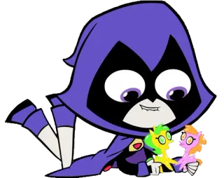 🖤 Raven Teen Titans Go! Рейвен, Юные Титаны, мультфильм, супергерой, магия, My Little Pony telegram sticker