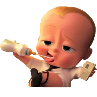 🍼 Boss Baby The Boss Baby bébé, bébé boss, dessin animé, drôle, film, chef, personnage telegram sticker