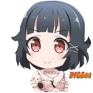 👁 动漫, 卡通, 贴纸, Q版, 女孩 whatsapp sticker