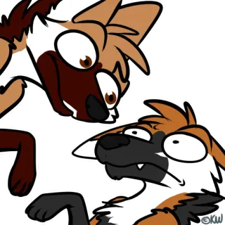 👀 cani, divertente, cartoni animati, illustrazione, animali telegram sticker