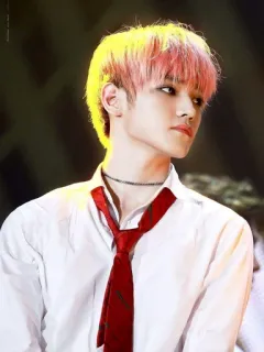 💮 persona, uomo, K-pop, ritratto, cravatta, camicia, giovane telegram sticker