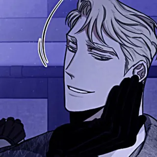 🍾 man, gloves, elegant, portrait, smirk, handsome, monochrome telegram sticker