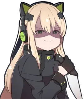 TMP (girls'frontline) @Anak_kucing_stiker telegram stickers