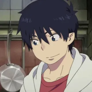☁️ Rin Okumura Blue Exorcist Anime, Männlich, Blue Exorcist, Rin Okumura, Charakter, Manga telegram sticker