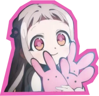 😍 Nene Yashiro Toilet-bound Hanako-kun anime, manga, kawaii, cute, pink, Nene Yashiro, Toilet-bound Hanako-kun whatsapp sticker