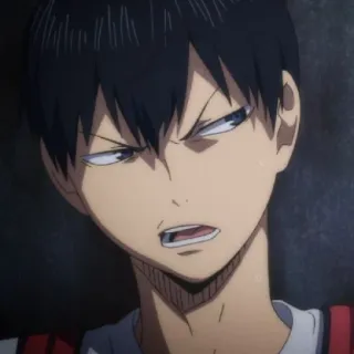 ⚫ Tobio Kageyama Haikyuu!! Аниме, Манга, Волейбол, Haikyuu, Кагеяма, Тобио Кагеяма telegram sticker