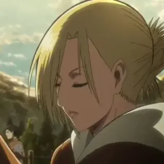 🌟 Annie Leonhart Attack on Titan アニメ, 漫画, アニ, 進撃の巨人, AOT, 女性キャラ telegram sticker