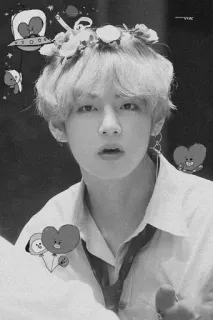 ➰ V kpop, bts, taehyung, idol, cute, korean, singer telegram sticker