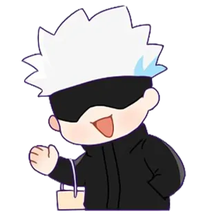 👋 Gojo Satoru Jujutsu Kaisen Anime, Mangá, Personagem, Jujutsu Kaisen, Gojo Satoru whatsapp sticker