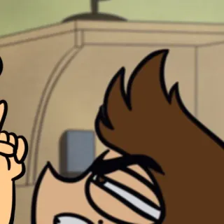 😑 dedo do meio, desenho animado, gesto ofensivo, insultante whatsapp sticker