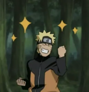 🧡 Naruto Uzumaki Naruto anime, naruto, cartoon, character, happy telegram sticker