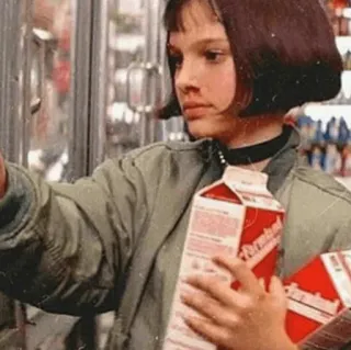 🖤 Mathilda Léon: The Professional film, Mathilda, Léon, film, personnage telegram sticker