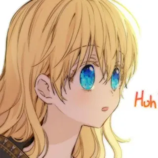 🪜 Huh Anime, Dibujos animados, Chica, Expresión, Lindo telegram sticker