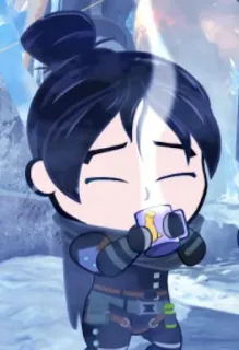 😁 Wraith Apex Legends Apex Legends, Wraith, video game, sticker, cartoon telegram sticker