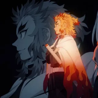 🔥 Kyojuro Rengoku Demon Slayer Anime, Demon Slayer, Kyojuro Rengoku, Flammen-Säule whatsapp sticker