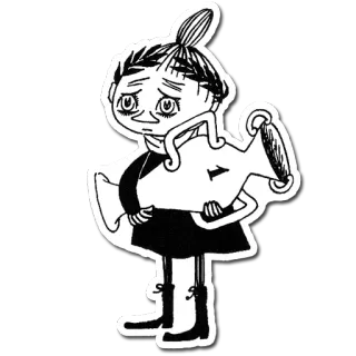 🏆 Little My Moomins Moomin, La Pequeña Mi, dibujos animados, personaje, animado telegram sticker