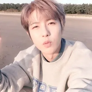 🦩 pessoa, praia, casual, areia, luz do dia, coreano telegram sticker