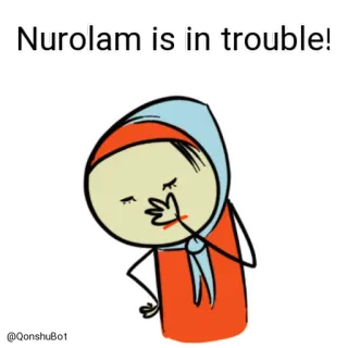 🤦‍♂️ Nurolam is in trouble! whatsapp sticker
