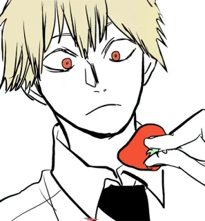 😳 animé, personnage, fraise telegram sticker