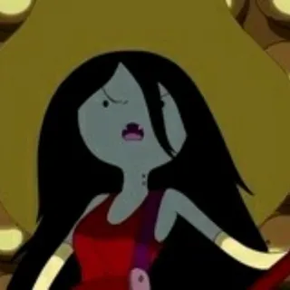 🖤 Marceline Adventure Time Мультфильм, Вампир, Марселин, Время приключений telegram sticker