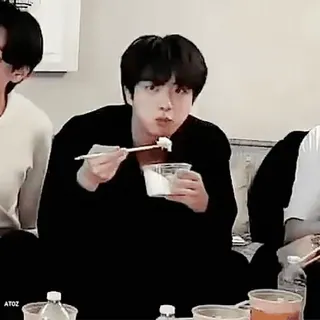 🎈 Jin persona, mangiare, K-pop, coreano telegram sticker