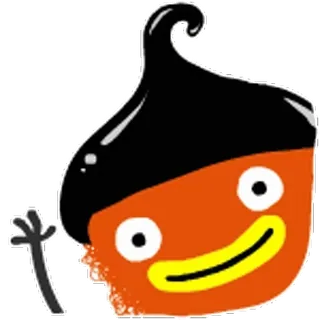 👋 desenho animado, bolota, personagem, adesivo, ilustração, fofo telegram sticker