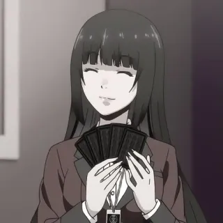 🃏 动漫, 女孩, 卡牌游戏, 赌博, 卡牌, 狂赌之渊 telegram sticker