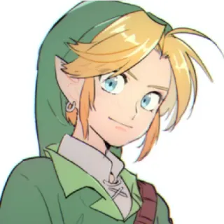 😁 Link The Legend of Zelda Link, The Legend of Zelda, videojuego, personaje, héroe telegram sticker