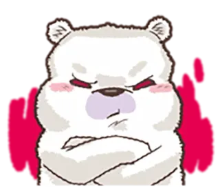 😂 gấu, dễ thương, tức giận, buồn bã, hoạt hình, nhãn dán whatsapp sticker
