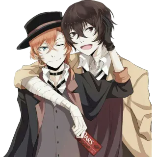 😄 DARS Anime, Charaktere, Freundschaft, DARS, Süßigkeiten telegram sticker