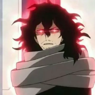 😡 Aizawa Shota My Hero Academia anime, teacher, hero, underground hero, eraserhead telegram sticker