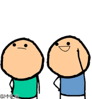 ☝ cartoon, sticker, funny, humor telegram sticker