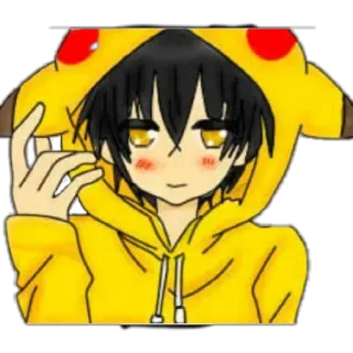 😮 Anime, Pikachu, Fanart, Pokémon, Dibujos animados whatsapp sticker