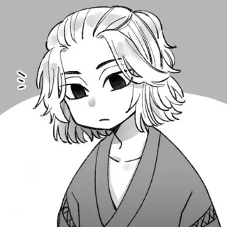 😐 Mikey Tokyo Revengers Аниме, Манга, Мультфильм, Фанарт, Персонаж, Парень telegram sticker