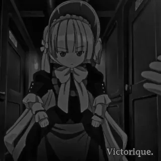♠️ Victorique Victorique. Аниме, Мультфильм, Персонаж, Викторика, Девушка telegram sticker