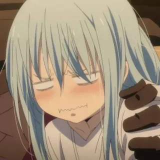 😖 Rimuru Tempest That Time I Got Reincarnated as a Slime Аниме, Исекай, Слизь, Римуру, Манга telegram sticker