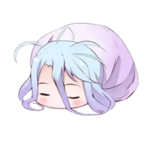 💤 anime, ngủ, chibi, dễ thương, mệt mỏi, thư giãn whatsapp sticker