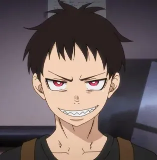 ♥️ Shinra Kusakabe Fire Force anime, character, shinra, kusakabe, fire force telegram sticker