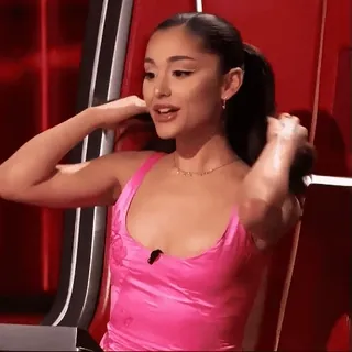 😐 Ariana Grande Ariana Grande, piosenkarka, gwiazda pop, celebrytka, muzyk telegram sticker